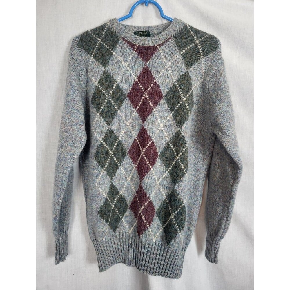 Vintage 100% Shetland Wool Sweater Men's L Ireland Retro Classic Billy Kelly